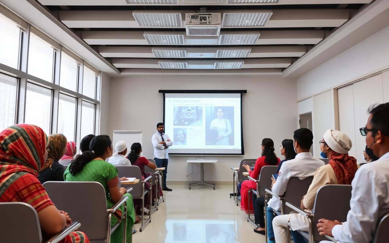 Indian hospital training session